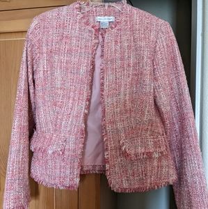 Pink tweed jacket